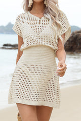 Aiertu  -Vacation Hollow Out Swimwears Cover Up(4 Colors) aiertu