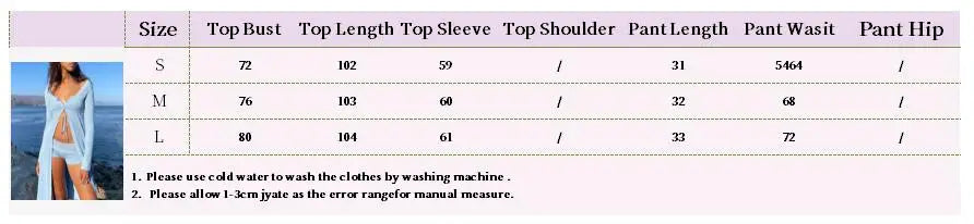 Aiertu  -  Fashion Vacation Summer Outfits 2pc Lace-up Knit Long Cardigan Top And Tight Shorts Set Spring Chic Sexy Beach Tees Pant Set New Aiertu