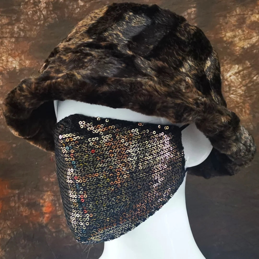 Aiertu  -  Winter 58-60cm XL Faux Fur Bucket Hat For Women Outdoor Warm Luxury Oversize Fisherman Hat Girl Trendy Party Long Fur Panama Cap Aiertu