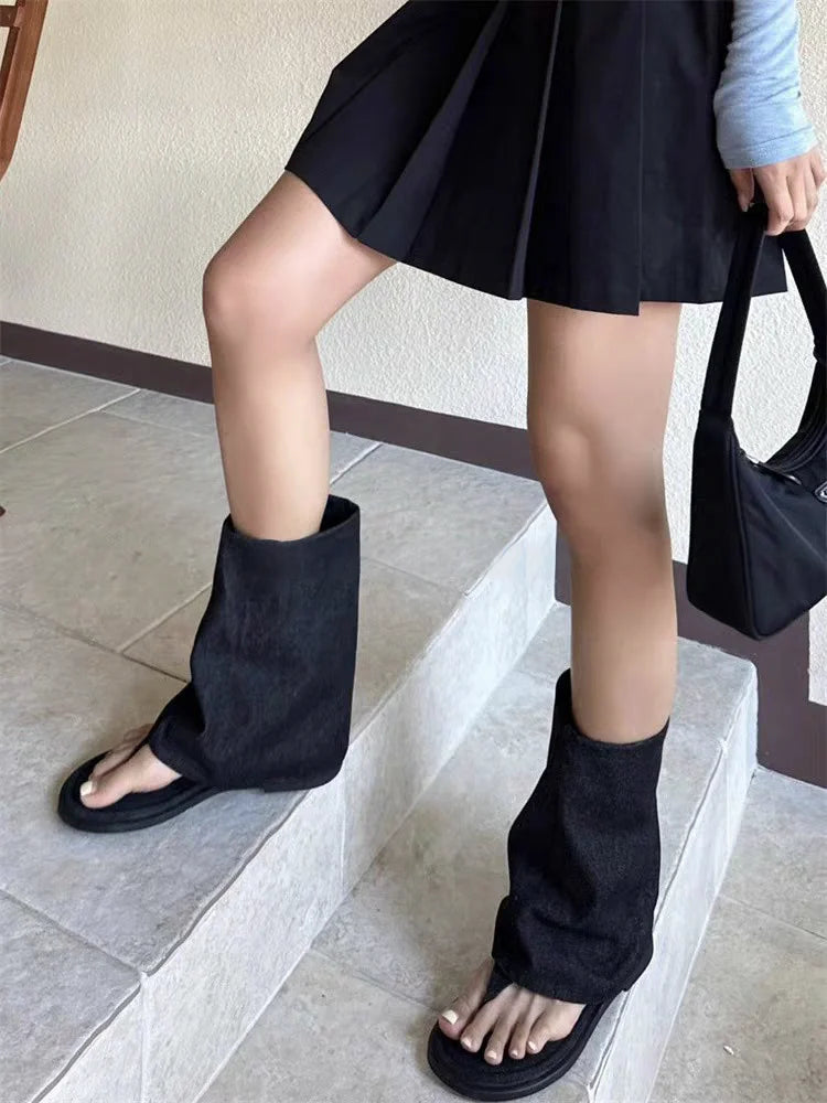 Aiertu  -  Women Cool Boots Sandals Flats Clip Toe Shoes Sexy Slippers 2026 Summer Designer Dress Open Toe Shoes Beach Flip Flops De Mujer Aiertu