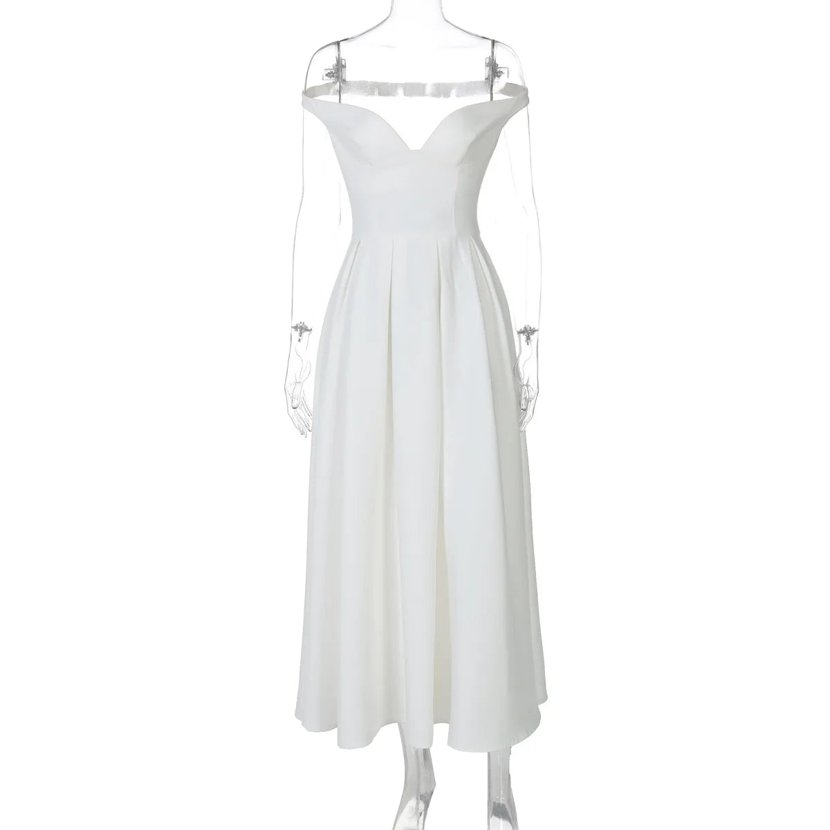 Aiertu  -  Sexy Deep V Neck Ruffle Maxi Dresses Femme Off Shoulder High Waist Dress Femme Party Elegant Backless Evening Dress 2025 Aiertu