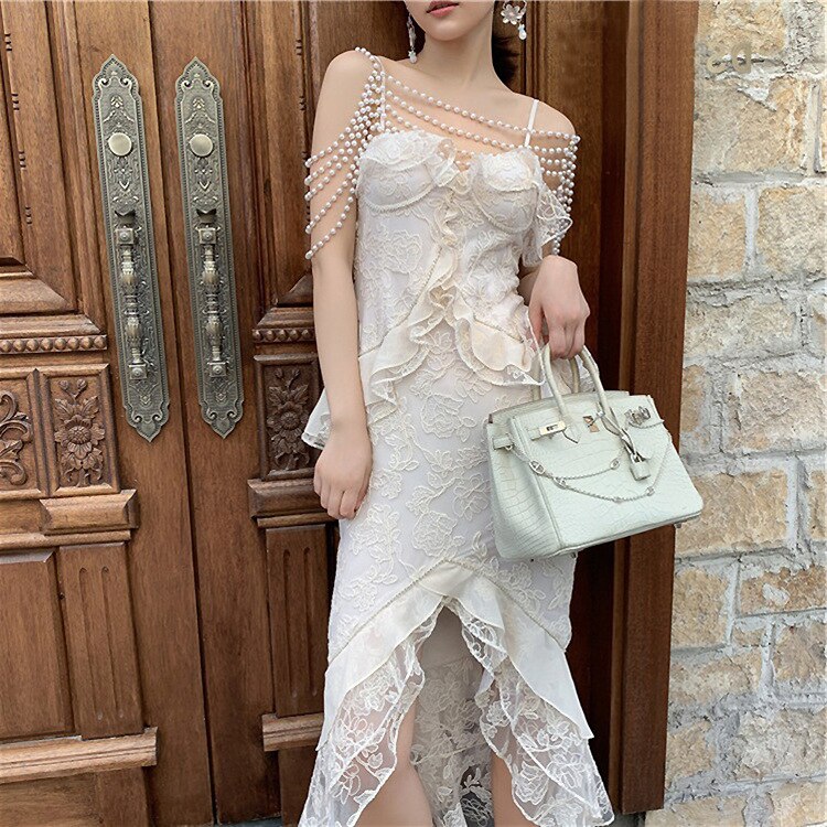 Aiertu  Baroque Pearl Royalcore Statement Dress Aiertu