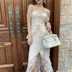 Aiertu  Baroque Pearl Royalcore Statement Dress Aiertu