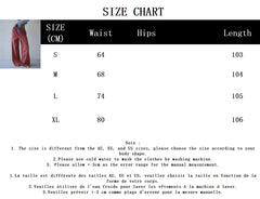 Aiertu  -  2025 New Red Plaid Contrast Wide Leg Pant Women Buttons Elastic Mid Waist Casual Pants Spring Summer Chic Casual Vintage Trouser Aiertu