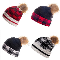 Aiertu  -  Knitted Beanie Women's Men Knitted Caps Skullcap Autumn Winter Warm Hats Adult Acrylic Elastic Skullies Beanies Cap Knit Hat Aiertu