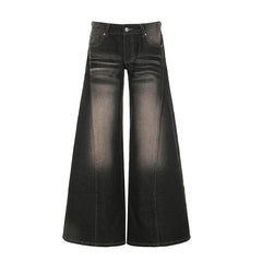 Aiertu  -  Grunge Aesthetic Y2K Baggy Jeans Women Fashion Streetwear Retro 2000s Lady A-Line Denim Wide Leg Pants Harajuku 2025 Aiertu