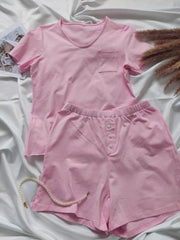 Aiertu  -  Pajamas for Women Homewear V-neck T Shirt ï¼?Shorts 2 Pieces Sets Women Outfits Girls Sleepwear Underwear Aiertu