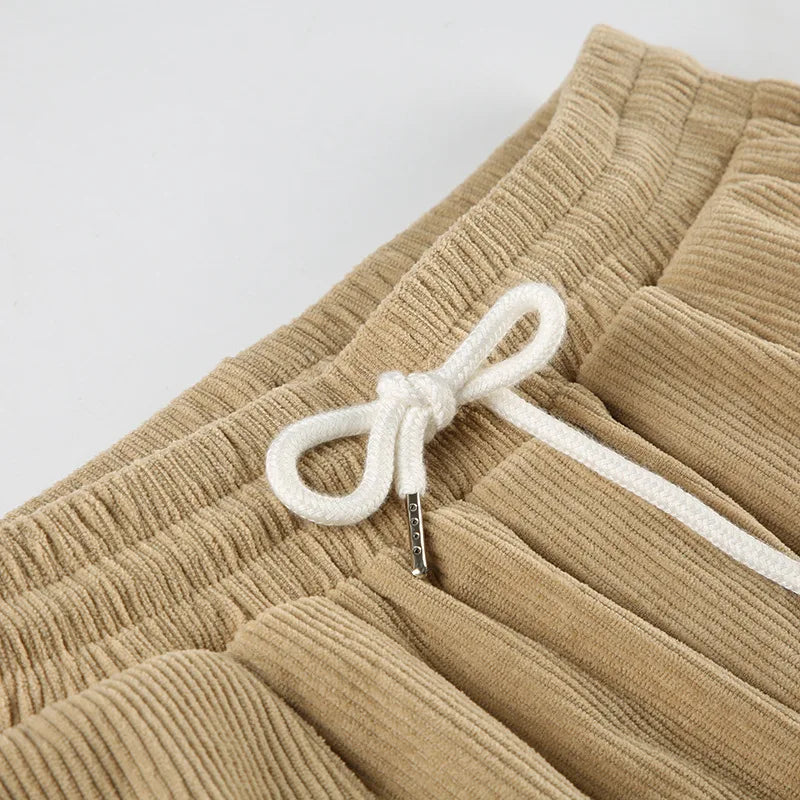 Aiertu  -  Casual Baggy Ruched Trousers Women High Waist Drawstring Wide Leg Pants 2025 New Spring Fall Harajuku Lolita Y2K Clothes Aiertu