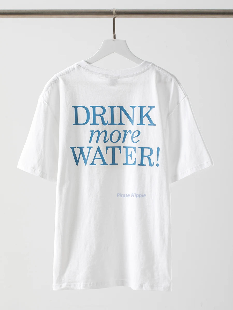 Aiertu  -   Sporty Letter Print T-shirt Women Round Neck Cotton Cozy Casual Short Sleeve Tees 2026 Summer New Classic Fashion T-shirts Aiertu
