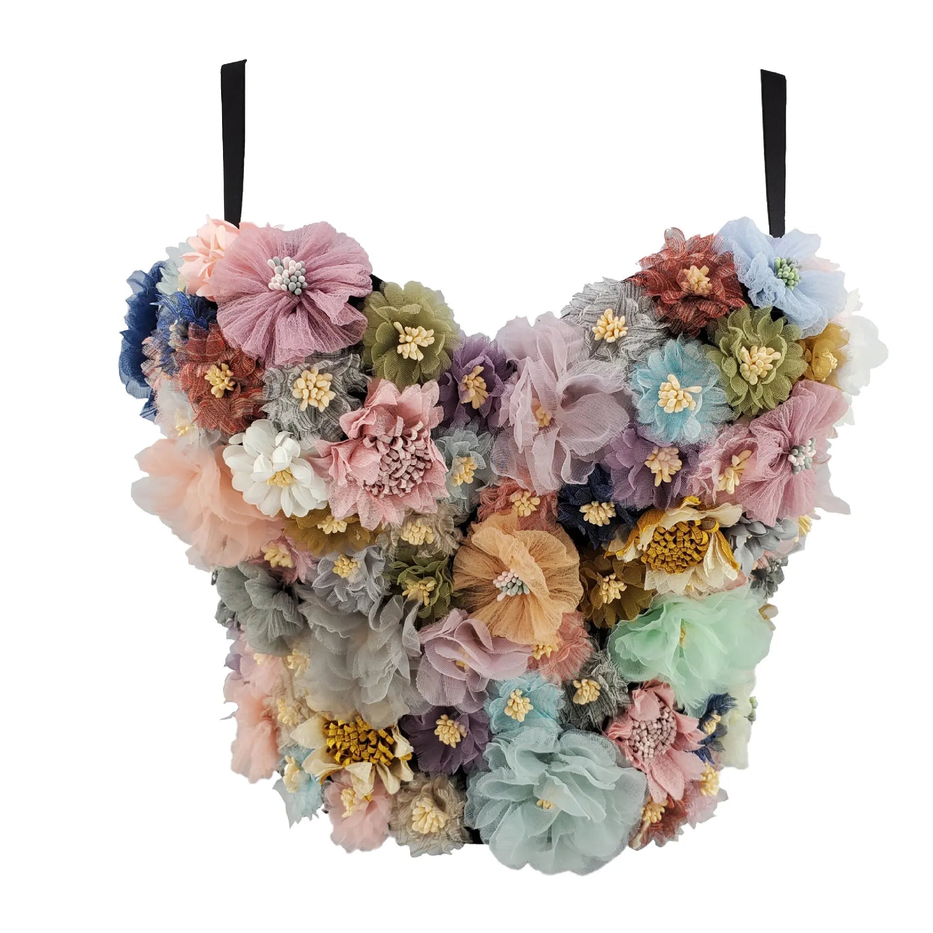 Aiertu  -  Women Sexy Designer Colorful Floral Cotton Camisole Tops Summer Ladies Trendy High Street Short Camis Crop Tops Aiertu