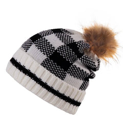 Aiertu  -  Knitted Beanie Women's Men Knitted Caps Skullcap Autumn Winter Warm Hats Adult Acrylic Elastic Skullies Beanies Cap Knit Hat Aiertu