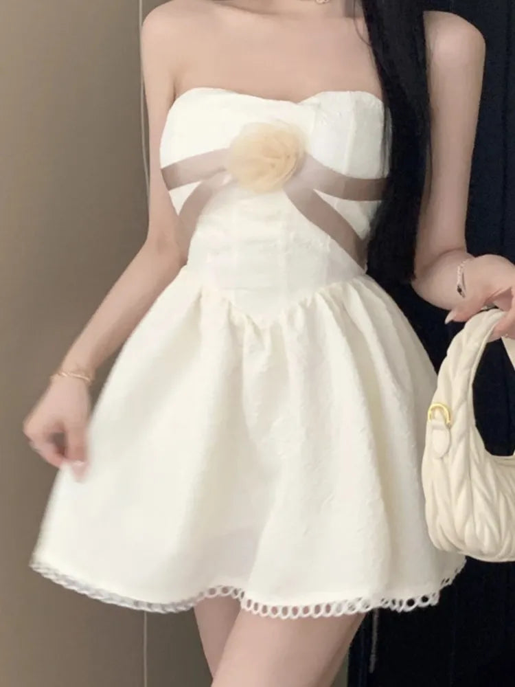 Aiertu  -  Sexy Women Vintage Casual A-Line Mini Dress Off Shoulder Slim Elegant Party Birthday Vestidos Spring Summer Female Clothes New Aiertu