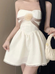 Aiertu  -  Sexy Women Vintage Casual A-Line Mini Dress Off Shoulder Slim Elegant Party Birthday Vestidos Spring Summer Female Clothes New Aiertu