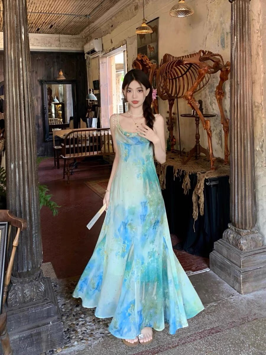 Aiertu  Sea Siren Ethereal Essence Style Dress Aiertu