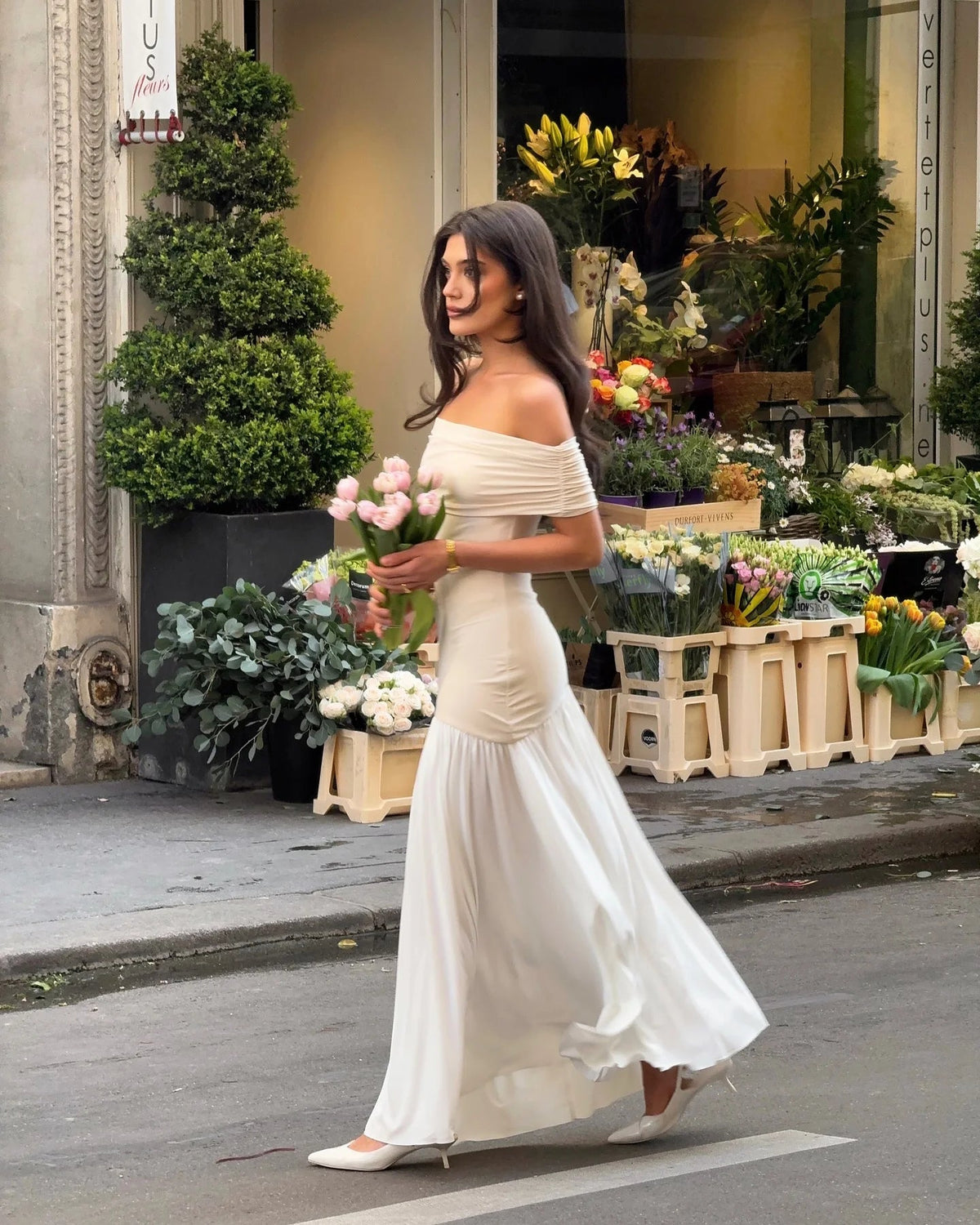 Aiertu  Elegant Low Neck Pleated Long Dress Fashion Off Shoulder Patchwork See Through Gown New Female Summer Vacation Besch Robes aliexpress