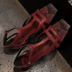 Aiertu  2025 Summer women's genuine leather narrow band open toe flats sandals casual female daily high quality shoes woman Aiertu