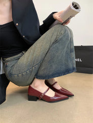 Aiertu  Keely Retro Pointed Toe Pumps Aiertu
