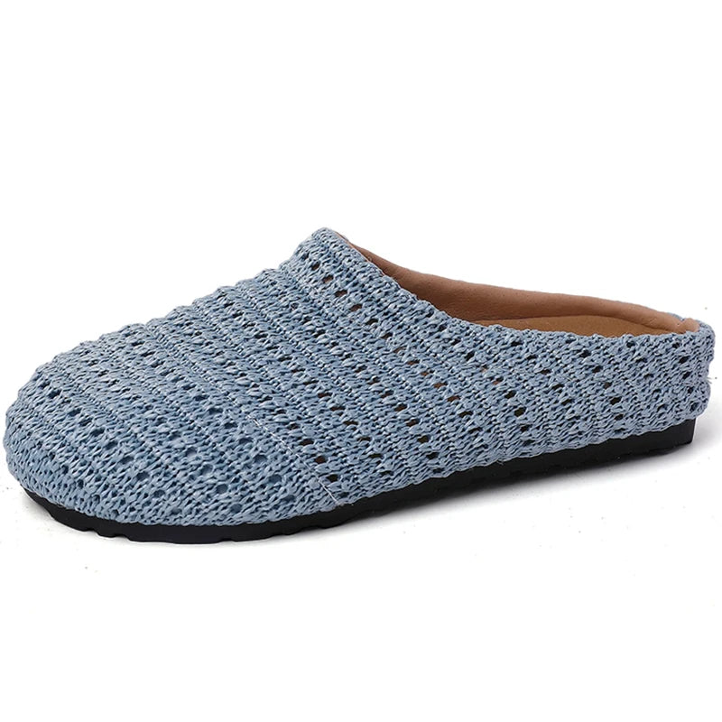 Aiertu  -  Summer Breathable Hollow Out Women Mules Slippers Fashion Slip On Singbacks Shoes Ladies Casual Dress Slides Aiertu