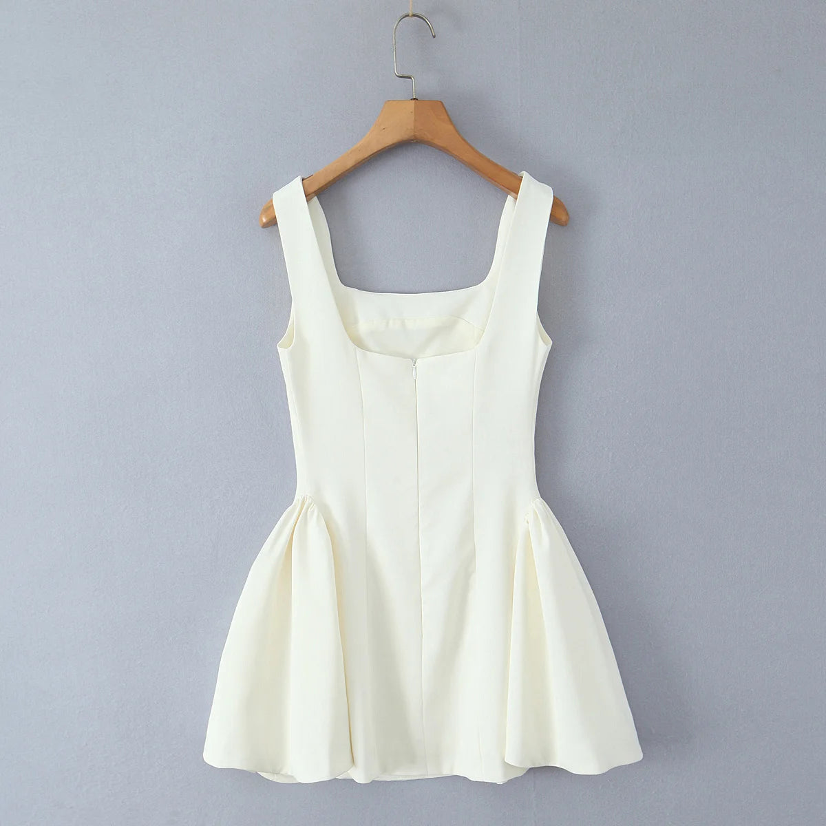 Aiertu  -  High Street Women Elegant White Party Mini Dress Sexy Backless Sleeveless Bridesmaids Robe Summer Aiertu