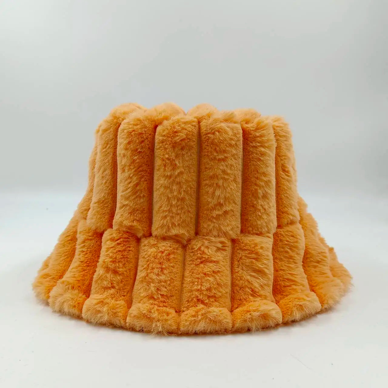Aiertu  -  Autumn/Winter New Mixed Color Plush Lampholder Fisherman Hat Women's Korean Designer Wide Plush Bucket Hat Aiertu
