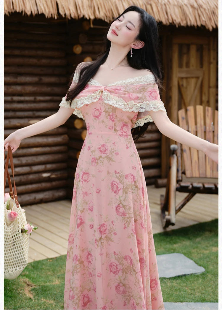 Aiertu  Honey Rose Shabby Chic Princesscore Dress Aiertu