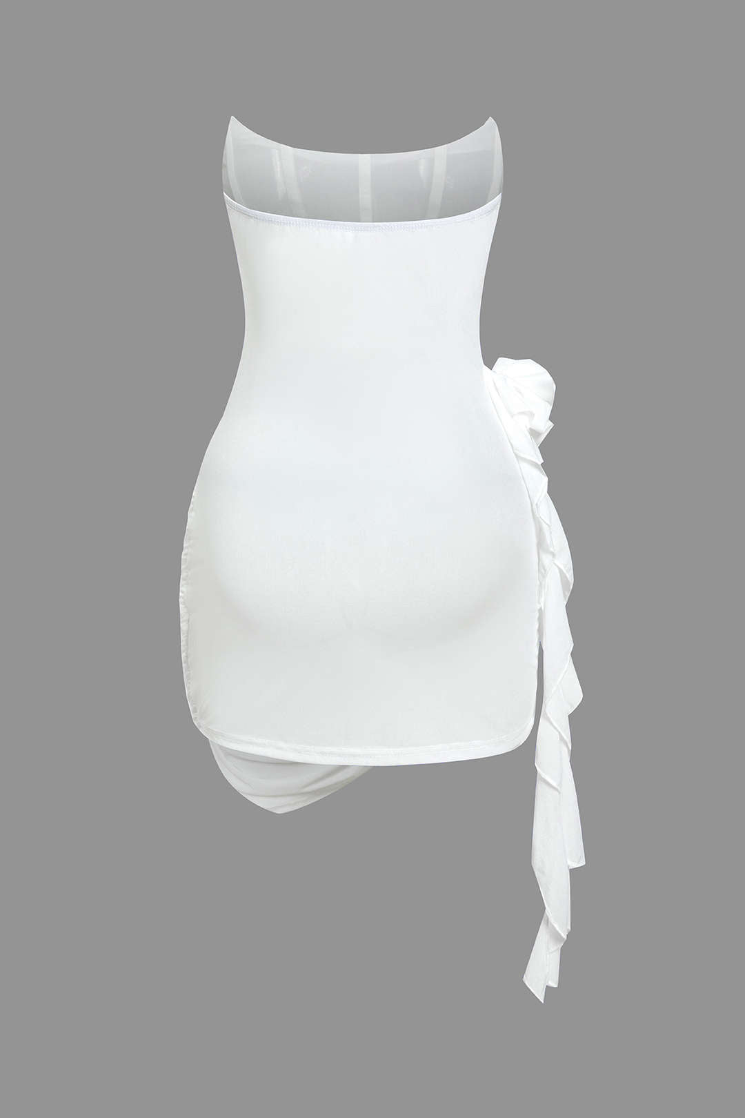 Aiertu  3D Floral Ruffle Corset Mini Dress Aiertu