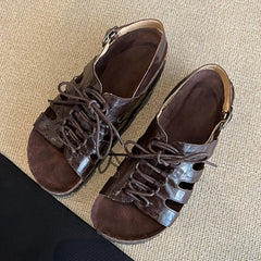 Aiertu  Summer New Style Women's Sandals 2025 Casual Platform Roman Lace-up Sandals Outdoor Comfy Women Sandals Shoes Zapatos De Mujer Aiertu