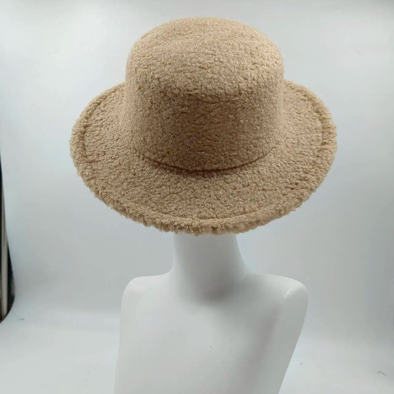 Aiertu  -  Fedora Hat Emerald Green Plush Cowboy Hat Material New Jazz Hat European and American Fashion Hat Big Brim Hat Aiertu