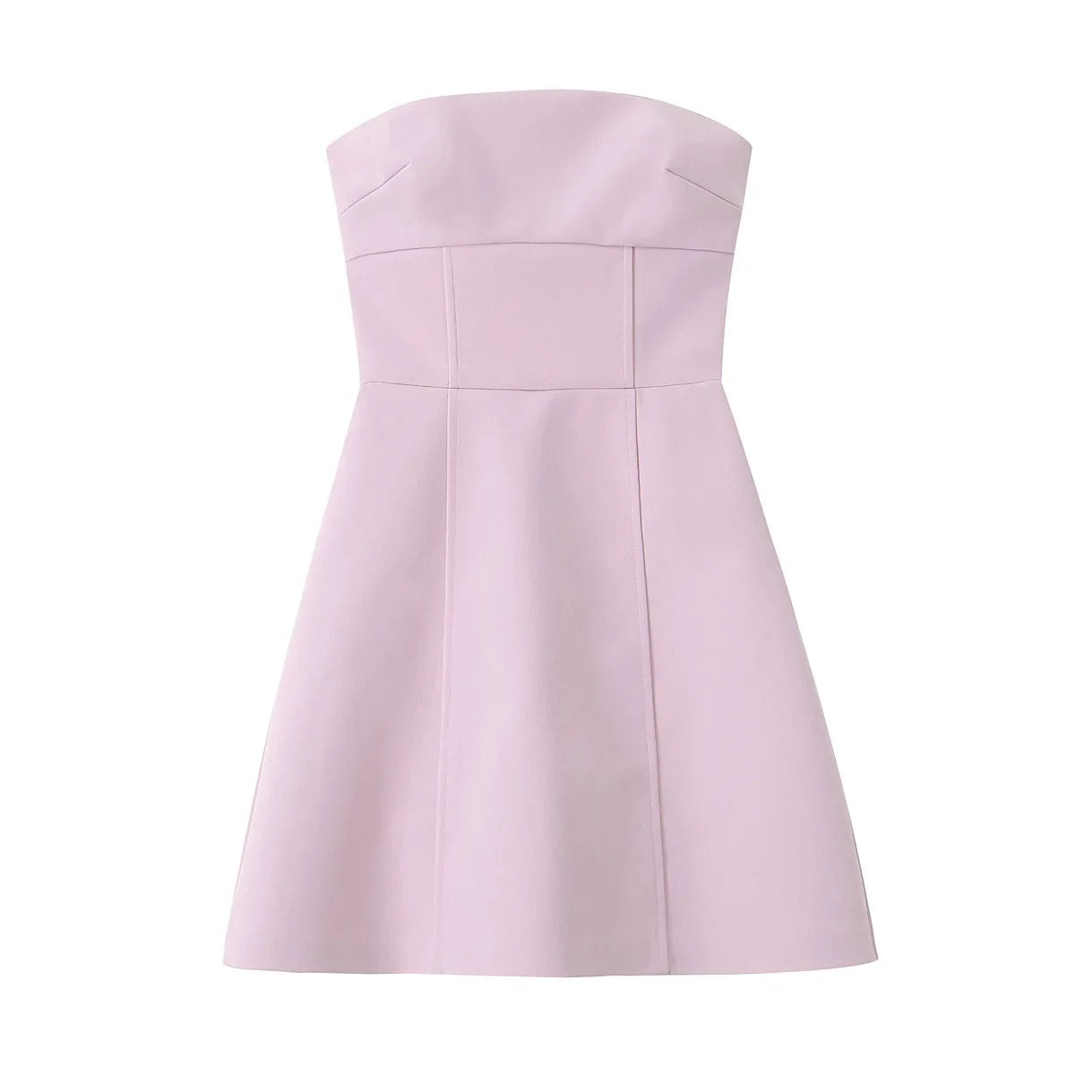 Aiertu  -  Pink Mini Tube Top Dress For Women Sexy Off Shoulder Slim Bow Backless Short Dresses Street Casual Party Fashion Dress Aiertu