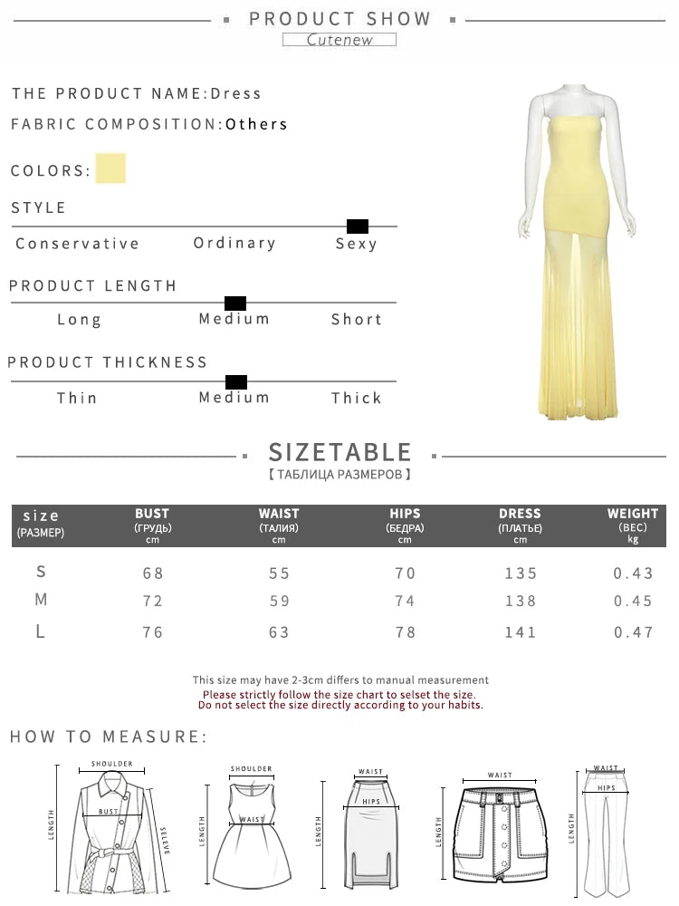 Aiertu  -  See Through Dress Women Patchwork Temperament Solid Pleated Strapless Sleeveless Backless Slim Banquet Party Vestidos Aiertu