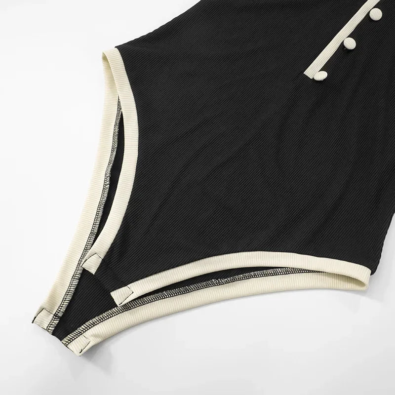 Aiertu  -  Women's Bodysuit 2026 Spring Summer O-neck Short Sleeve One Piece T-shirt Tops Y2K Streetwear Buttons Vacation Beach Bodysuits Aiertu