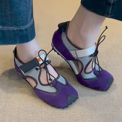 Aiertu  -  Women Sport Sneakers Square Toe Flats Sandals Summer Loafers Shoes Designer Running Walking Shoes Comfort Mujer Sandalias Aiertu