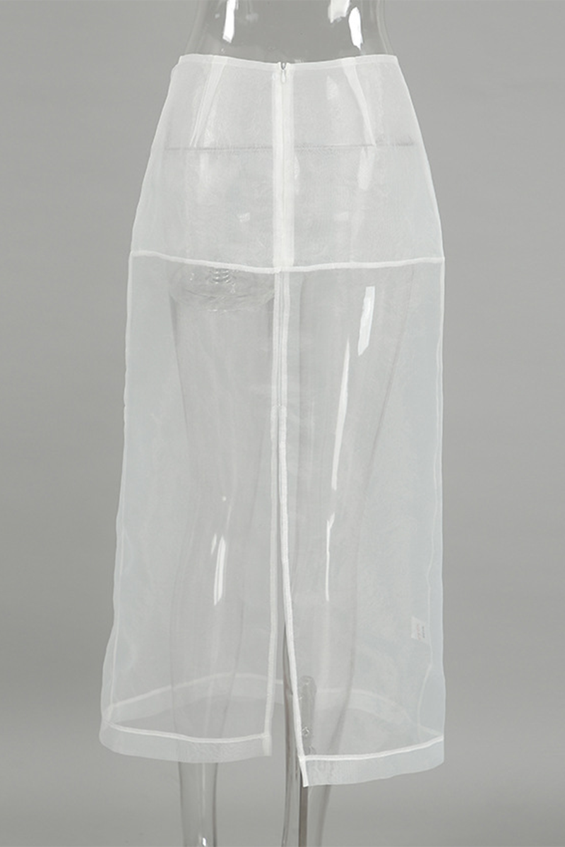Aiertu  -Sexy See-Through Zipper High Waist Type A Bottoms aiertu