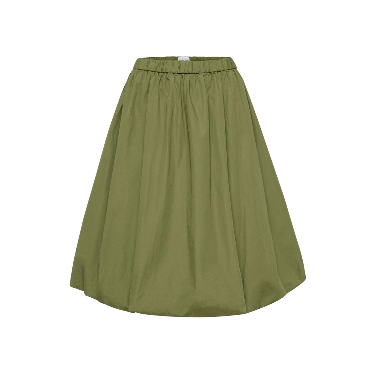Aiertu  -  Women Bubble A-Line Skirt Casual Summer Solid Color Elastic Waist Gothic Midi Skirt for Beach Vacation Club Streetwear Aiertu