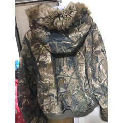 Aiertu  -  Gothic European and American Fur Collar Camouflage Zipper Hoodie Punk Retro Grunge Hip Hop Y2k Thickened Couple Cardigan Jacket Aiertu