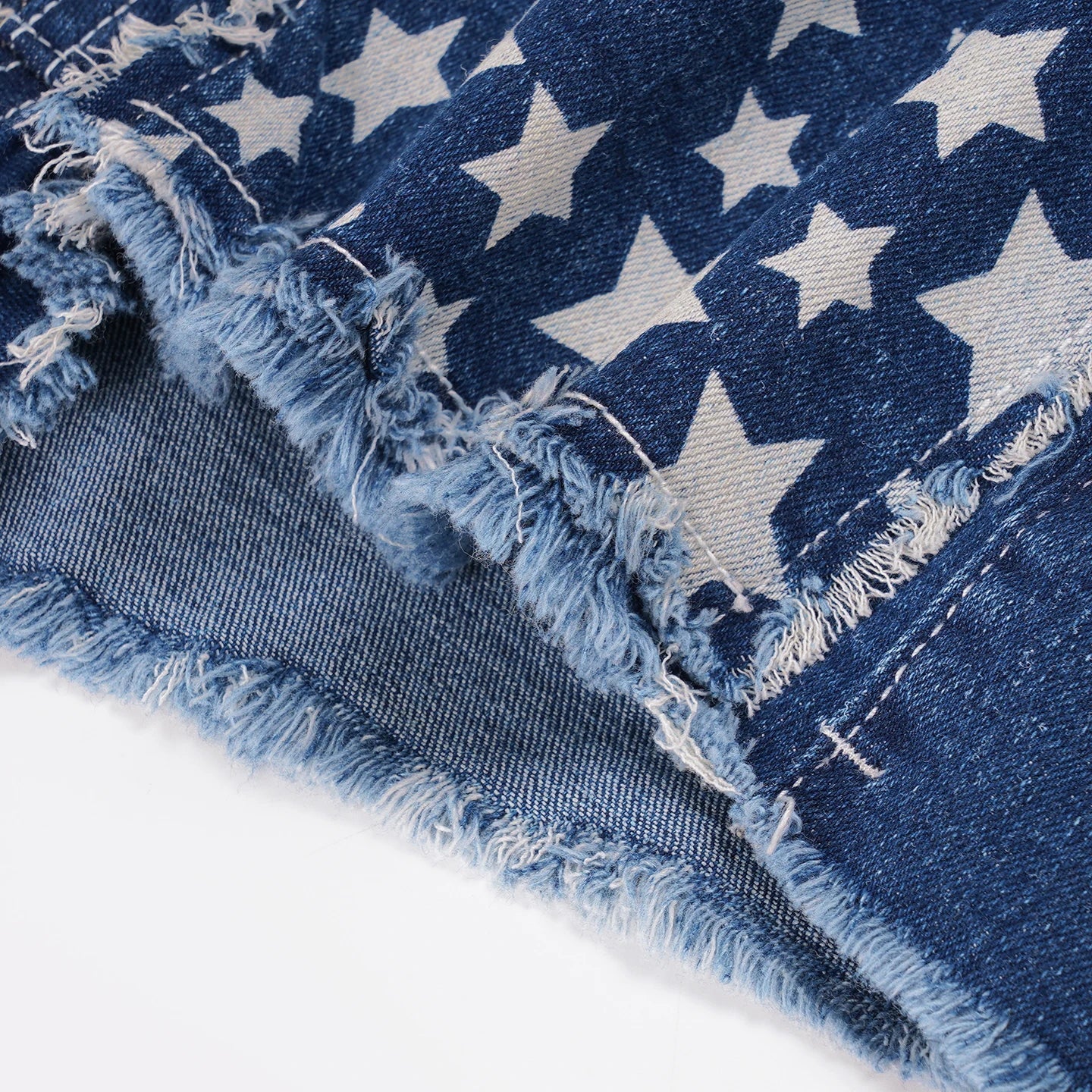 Aiertu  -  Asymmetrical Print Retro Denim Shorts Distressed y2k Low Rise Skinny Hot Sexy Denim Shorts Summer Streetwear Chic Shorts Aiertu