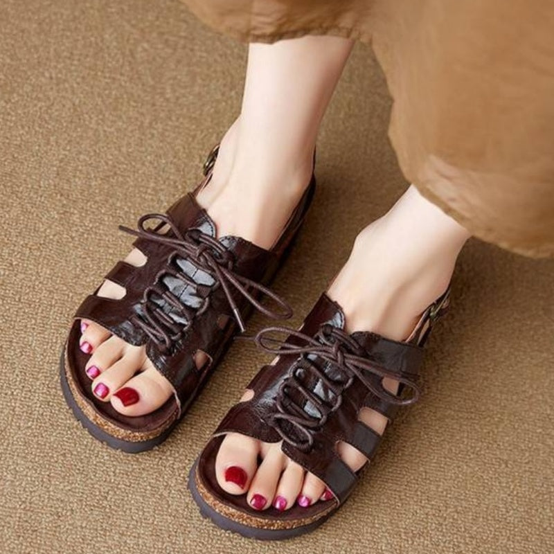 Aiertu  Summer New Style Women's Sandals 2025 Casual Platform Roman Lace-up Sandals Outdoor Comfy Women Sandals Shoes Zapatos De Mujer Aiertu