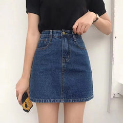 Aiertu Summer Denim Short Skirt for Women High Wiast Sexy Tight Bag Hip Skirts Lady Slim Fit Y2K Female Short Jeans Skirts Aiertu
