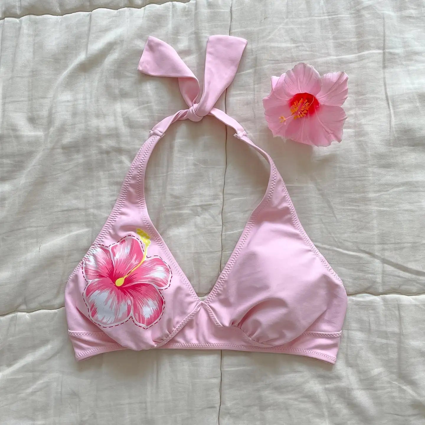 Aiertu  -  New Fashion Harajuku Printed Swimwear Bikini Set Sponge Padded Chest Three point Adjustable Bathing Suit Women Sexy and Cute Aiertu