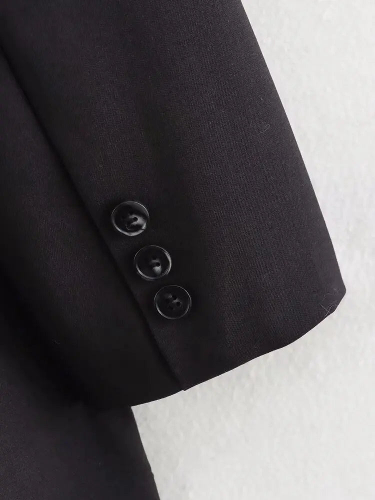 Aiertu  -  European and American style spring new style lapel temperament versatile medium and long suit jacket Aiertu