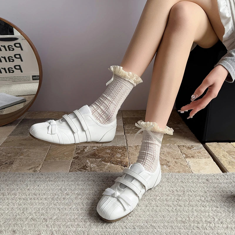 Aiertu  -  Summer Sneakers Bow Women Mary Jane Sports Shoes New Running Flats Casual Sandals 2026 Fashion Walking Comfort Women's Shoes Aiertu