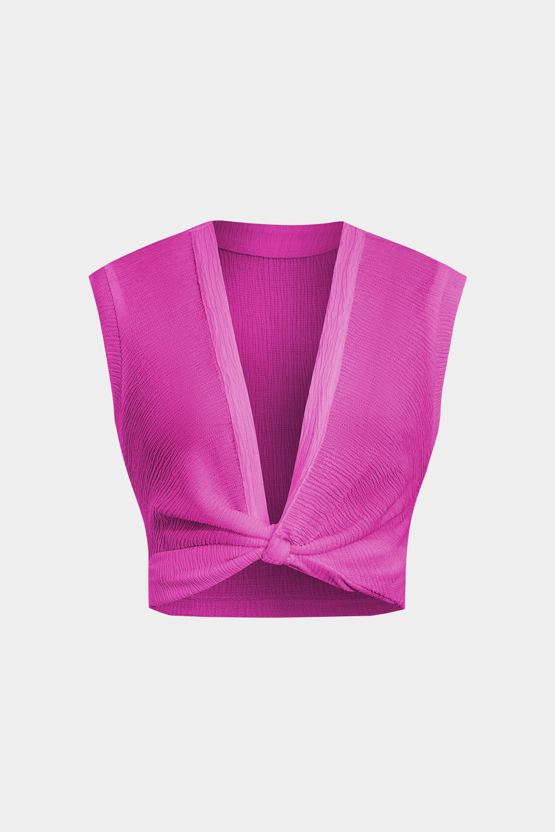 Aiertu  Twist Knot V-Neck Tank Top Aiertu