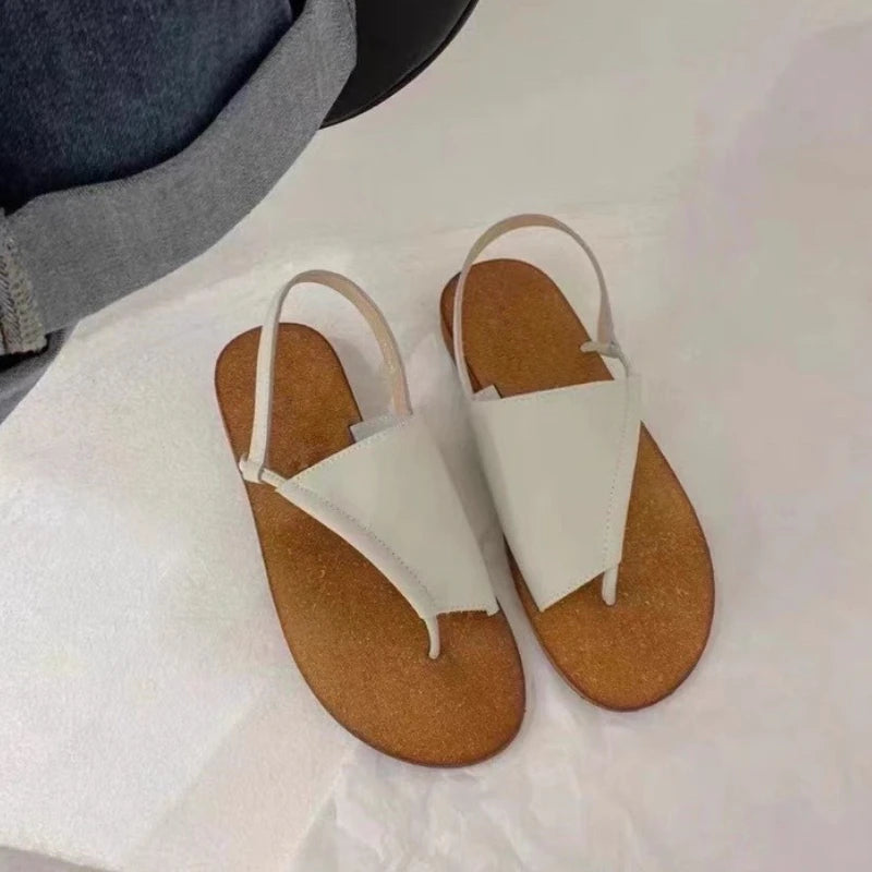 Aiertu  -  Rome Flip Flops Flats Sandals Women Summer Pu Leather Vintage Gladiator Shoes Ladies Casual Streetwear Outdoor Sandals Footwear Aiertu