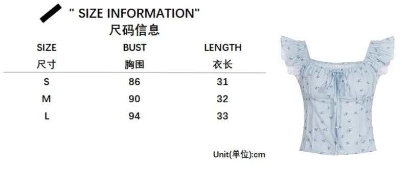 Aiertu  -  Floral Print Two Piece Set Woman Smocked Crop Top and Long Skirts Sets Shoujo Girl Style Vacation Outfits P67-GZ41 Aiertu