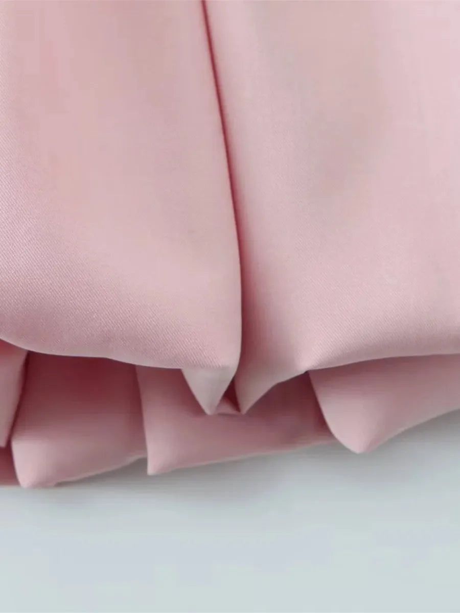 Aiertu  -  Spring New Pink Sweet Mini Dress Women Square Collar Sleeveless Short A-line Vestidos Elegant Fashion Casual Female Dresses 2025 Aiertu