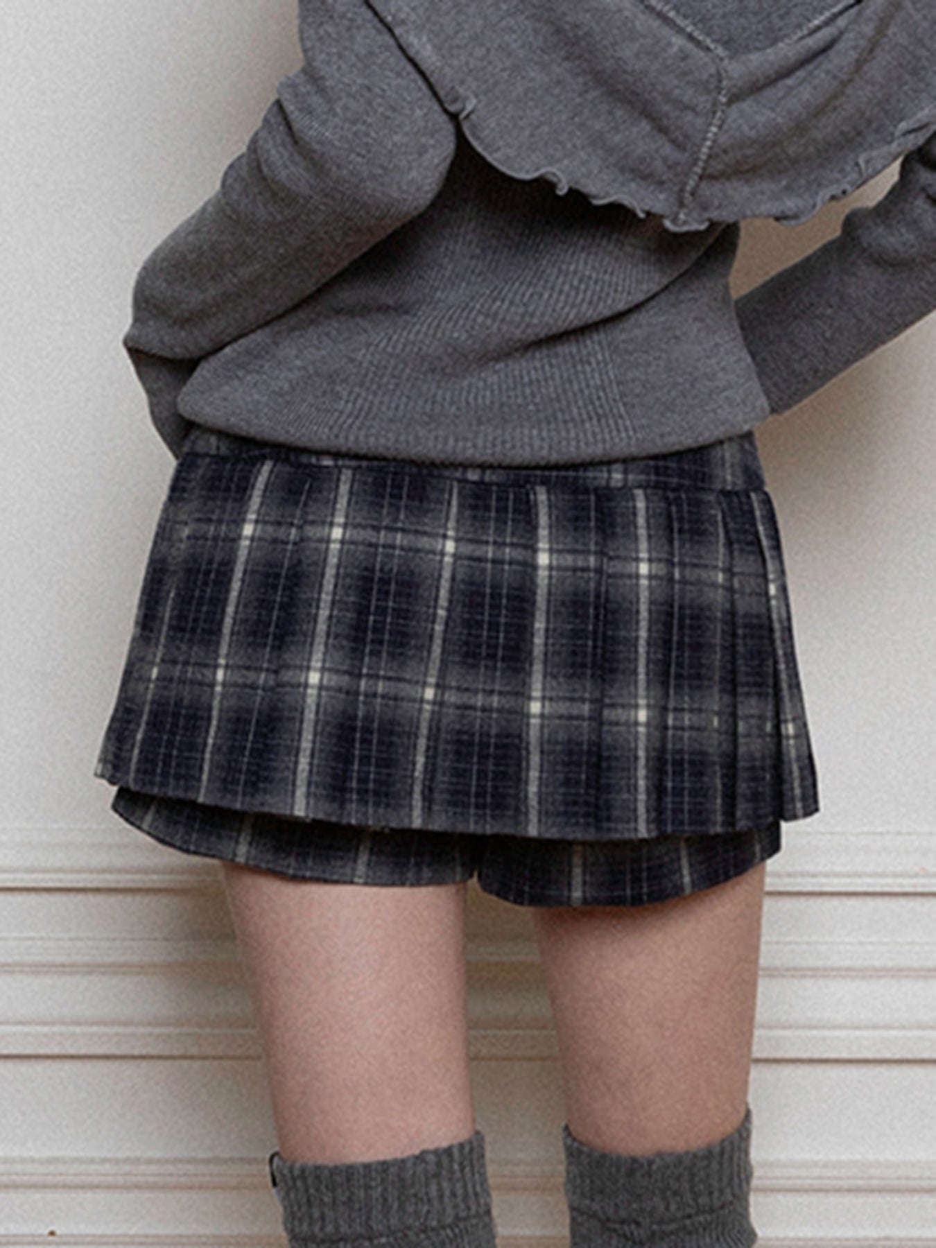 Aiertu - summer inspo England Style Plaid A-Line Skirt Preppy Style Simple All-Match Basic Women Mini Skirt Trendy Fashion Clothes Aiertu