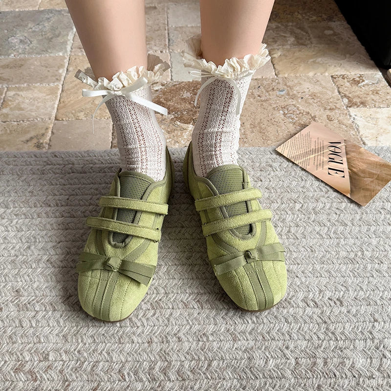 Aiertu  -  Summer Sneakers Bow Women Mary Jane Sports Shoes New Running Flats Casual Sandals 2026 Fashion Walking Comfort Women's Shoes Aiertu