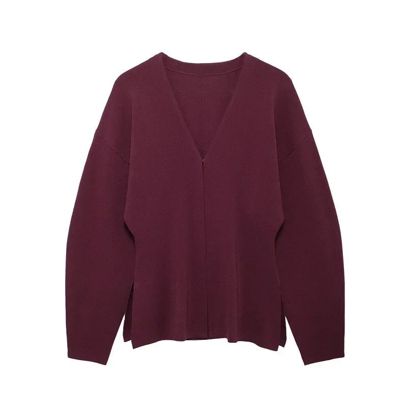 Aiertu  -  Autumn New European Style Women's Temperament V-neck Long-sleeved Shirt A-line Skirt Suit Aiertu