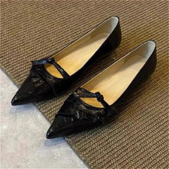 Aiertu  -  Pointed Toe Flats Women's Sandals Sexy Leather Shoes Summer Designer Loafers Dress Casual Shoes Office Mujer De Zapatillas Aiertu