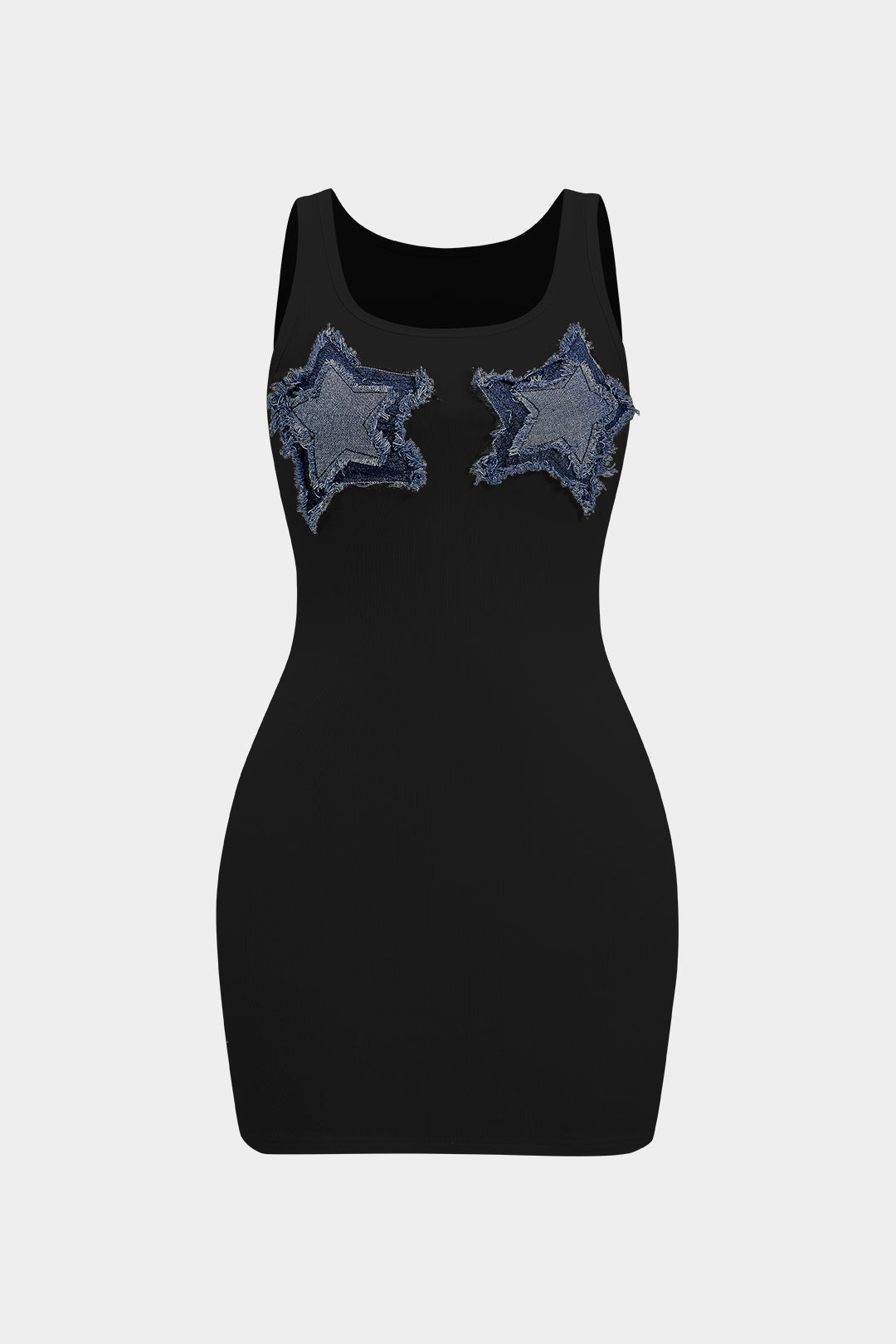 Aiertu  Patchwork Sleeveless Tank Mini Dress Aiertu